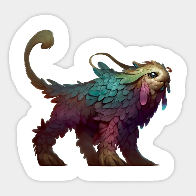 Fantastical Mythical Creature from Tales Sticker by PositiveArts